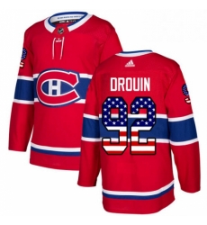 Mens Adidas Montreal Canadiens 92 Jonathan Drouin Authentic Red USA Flag Fashion NHL Jersey Mens Adidas Montreal Canadiens 92 Jonathan Drouin Authentic Red USA Flag Fashion NHL Jersey