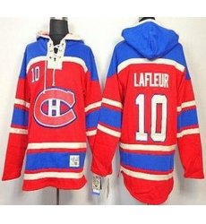 Montreal Canadiens 10 Guy Lafleur Red Lace-Up NHL Jersey Hoodies Montreal Canadiens 10 Guy Lafleur Red Lace-Up NHL Jersey Hoodies
