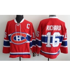 Montreal Canadiens 16 Richard Red Jerseys Throwback Montreal Canadiens 16 Richard Red Jerseys Throwback