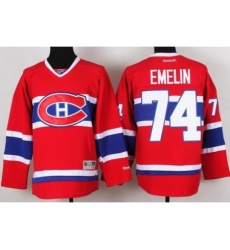 Montreal Canadiens 74 Alexei Emelin Red NHL Hockey Jerseys Montreal Canadiens 74 Alexei Emelin Red NHL Hockey Jerseys