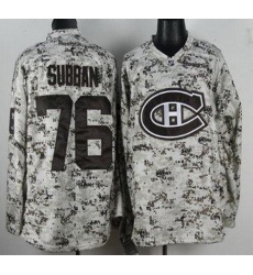 Montreal Canadiens 76 P.K. Subban White Camo NHL Jersey Montreal Canadiens 76 P.K. Subban White Camo NHL Jersey