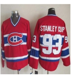 Montreal Canadiens #93 Stanley Cup Red CCM Throwback Stitched NHL Jersey Montreal Canadiens #93 Stanley Cup Red CCM Throwback Stitched NHL Jersey