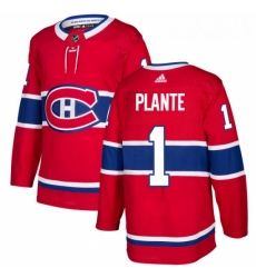 Youth Adidas Montreal Canadiens 1 Jacques Plante Authentic Red Home NHL Jersey Youth Adidas Montreal Canadiens 1 Jacques Plante Authentic Red Home NHL Jersey
