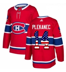 Youth Adidas Montreal Canadiens 14 Tomas Plekanec Authentic Red USA Flag Fashion NHL Jersey Youth Adidas Montreal Canadiens 14 Tomas Plekanec Authentic Red USA Flag Fashion NHL Jersey