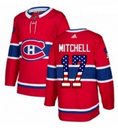Youth Adidas Montreal Canadiens 17 Torrey Mitchell Authentic Red USA Flag Fashion NHL Jersey Youth Adidas Montreal Canadiens 17 Torrey Mitchell Authentic Red USA Flag Fashion NHL Jersey