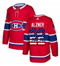 Youth Adidas Montreal Canadiens 22 Karl Alzner Authentic Red USA Flag Fashion NHL Jersey Youth Adidas Montreal Canadiens 22 Karl Alzner Authentic Red USA Flag Fashion NHL Jersey