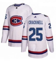 Youth Adidas Montreal Canadiens 25 Adam Cracknell Authentic White 2017 100 Classic NHL Jersey Youth Adidas Montreal Canadiens 25 Adam Cracknell Authentic White 2017 100 Classic NHL Jersey
