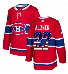 Youth Adidas Montreal Canadiens 27 Karl Alzner Authentic Red USA Flag Fashion NHL Jersey Youth Adidas Montreal Canadiens 27 Karl Alzner Authentic Red USA Flag Fashion NHL Jersey