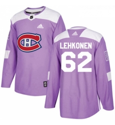 Youth Adidas Montreal Canadiens 62 Artturi Lehkonen Authentic Purple Fights Cancer Practice NHL Jersey Youth Adidas Montreal Canadiens 62 Artturi Lehkonen Authentic Purple Fights Cancer Practice NHL Jersey
