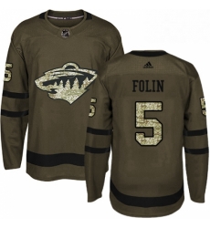 Adidas Minnesota Wild 5 Christian Folin Green Salute to Service Stitched NHL Jersey Adidas Minnesota Wild 5 Christian Folin Green Salute to Service Stitched NHL Jersey