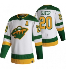 Men Minnesota Wild 20 Ryan Suter White Adidas 2020 21 Reverse Retro Alternate NHL Jersey Men Minnesota Wild 20 Ryan Suter White Adidas 2020 21 Reverse Retro Alternate NHL Jersey