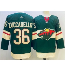 Men Minnesota Wild 36 Mats Zuccarello Green Stitched Jersey Men Minnesota Wild 36 Mats Zuccarello Green Stitched Jersey