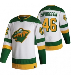 Men Minnesota Wild 46 Jared Spurgeon White Adidas 2020 21 Reverse Retro Alternate NHL Jersey Men Minnesota Wild 46 Jared Spurgeon White Adidas 2020 21 Reverse Retro Alternate NHL Jersey