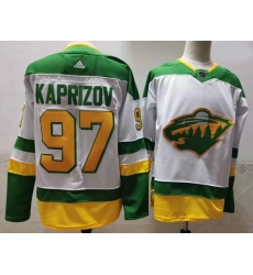 Men Minnesota Wild 97 Kirill Kaprizov White 2020 21 Reverse Retro Adidas Jersey Men Minnesota Wild 97 Kirill Kaprizov White 2020 21 Reverse Retro Adidas Jersey