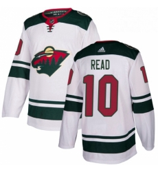 Mens Adidas Minnesota Wild 10 Matt Read Authentic White Away NHL Jersey Mens Adidas Minnesota Wild 10 Matt Read Authentic White Away NHL Jersey