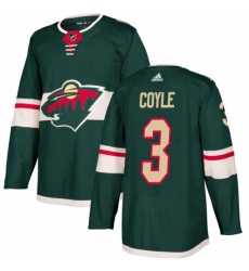 Mens Adidas Minnesota Wild 3 Charlie Coyle Authentic Green Home NHL Jersey Mens Adidas Minnesota Wild 3 Charlie Coyle Authentic Green Home NHL Jersey