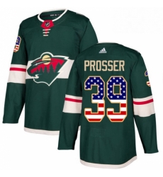 Mens Adidas Minnesota Wild 39 Nate Prosser Authentic Green USA Flag Fashion NHL Jersey Mens Adidas Minnesota Wild 39 Nate Prosser Authentic Green USA Flag Fashion NHL Jersey