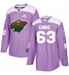 Mens Adidas Minnesota Wild 63 Tyler Ennis Authentic Purple Fights Cancer Practice NHL Jersey Mens Adidas Minnesota Wild 63 Tyler Ennis Authentic Purple Fights Cancer Practice NHL Jersey