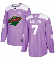 Mens Adidas Minnesota Wild 7 Matt Cullen Authentic Purple Fights Cancer Practice NHL Jersey Mens Adidas Minnesota Wild 7 Matt Cullen Authentic Purple Fights Cancer Practice NHL Jersey
