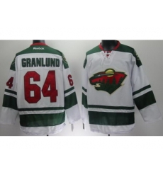 Minnesota Wild 64 Mikael Granlund White NHL Jerseys New Minnesota Wild 64 Mikael Granlund White NHL Jerseys New