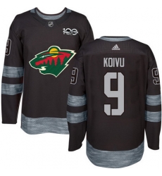 Wild #9 Mikko Koivu Black 1917 2017 100th Anniversary Stitched NHL Jersey Wild #9 Mikko Koivu Black 1917 2017 100th Anniversary Stitched NHL Jersey