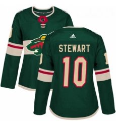 Womens Adidas Minnesota Wild 10 Chris Stewart Authentic Green Home NHL Jersey Womens Adidas Minnesota Wild 10 Chris Stewart Authentic Green Home NHL Jersey