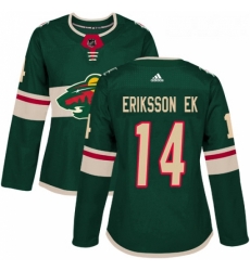 Womens Adidas Minnesota Wild 14 Joel Eriksson Ek Premier Green Home NHL Jersey Womens Adidas Minnesota Wild 14 Joel Eriksson Ek Premier Green Home NHL Jersey