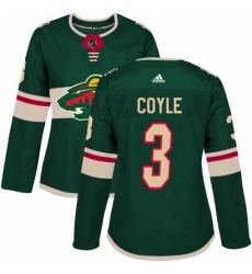 Womens Adidas Minnesota Wild 3 Charlie Coyle Premier Green Home NHL Jersey Womens Adidas Minnesota Wild 3 Charlie Coyle Premier Green Home NHL Jersey