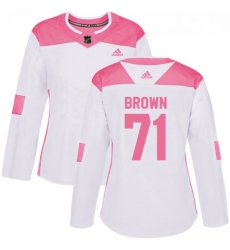 Womens Adidas Minnesota Wild 71 J T Brown Authentic White Pink Fashion NHL Jerse Womens Adidas Minnesota Wild 71 J T Brown Authentic White Pink Fashion NHL Jerse