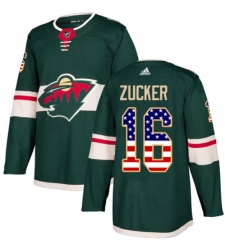 Youth Adidas Minnesota Wild 16 Jason Zucker Authentic Green USA Flag Fashion NHL Jersey Youth Adidas Minnesota Wild 16 Jason Zucker Authentic Green USA Flag Fashion NHL Jersey