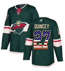 Youth Adidas Minnesota Wild 27 Kyle Quincey Authentic Green USA Flag Fashion NHL Jersey Youth Adidas Minnesota Wild 27 Kyle Quincey Authentic Green USA Flag Fashion NHL Jersey