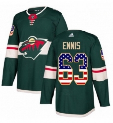 Youth Adidas Minnesota Wild 63 Tyler Ennis Authentic Green USA Flag Fashion NHL Jersey Youth Adidas Minnesota Wild 63 Tyler Ennis Authentic Green USA Flag Fashion NHL Jersey