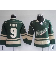Youth Minnesota Wild 9 KOIVU greed kids Jerseys Youth Minnesota Wild 9 KOIVU greed kids Jerseys