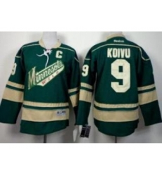 Youth Minnesota Wild 9 Mikko Koivu Green NHL Jerseys Youth Minnesota Wild 9 Mikko Koivu Green NHL Jerseys