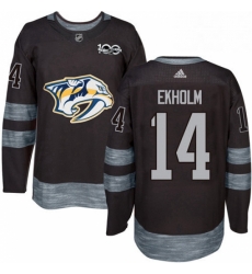 Mens Adidas Nashville Predators 14 Mattias Ekholm Authentic Black 1917 2017 100th Anniversary NHL Jersey Mens Adidas Nashville Predators 14 Mattias Ekholm Authentic Black 1917 2017 100th Anniversary NHL Jersey