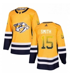 Mens Adidas Nashville Predators 15 Craig Smith Authentic Gold Drift FashionNHL Jersey Mens Adidas Nashville Predators 15 Craig Smith Authentic Gold Drift FashionNHL Jersey