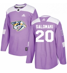 Mens Adidas Nashville Predators 20 Miikka Salomaki Authentic Purple Fights Cancer Practice NHL Jersey Mens Adidas Nashville Predators 20 Miikka Salomaki Authentic Purple Fights Cancer Practice NHL Jersey