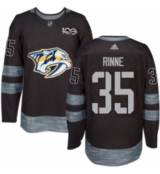 Mens Adidas Nashville Predators 35 Pekka Rinne Authentic Black 1917 2017 100th Anniversary NHL Jersey Mens Adidas Nashville Predators 35 Pekka Rinne Authentic Black 1917 2017 100th Anniversary NHL Jersey