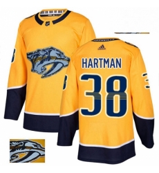 Mens Adidas Nashville Predators 38 Ryan Hartman Authentic Gold Fashion Gold NHL Jersey Mens Adidas Nashville Predators 38 Ryan Hartman Authentic Gold Fashion Gold NHL Jersey