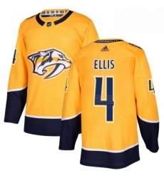 Mens Adidas Nashville Predators 4 Ryan Ellis Authentic Gold Home NHL Jersey Mens Adidas Nashville Predators 4 Ryan Ellis Authentic Gold Home NHL Jersey