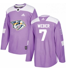 Mens Adidas Nashville Predators 7 Yannick Weber Authentic Purple Fights Cancer Practice NHL Jersey Mens Adidas Nashville Predators 7 Yannick Weber Authentic Purple Fights Cancer Practice NHL Jersey
