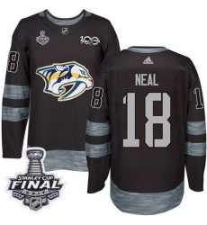 Predators #18 James Neal Black 1917 2017 100th Anniversary Stanley Cup Final Patch Stitched NHL Jersey Predators #18 James Neal Black 1917 2017 100th Anniversary Stanley Cup Final Patch Stitched NHL Jersey