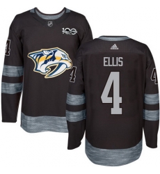 Predators #4 Ryan Ellis Black 1917 2017 100th Anniversary Stitched NHL Jersey Predators #4 Ryan Ellis Black 1917 2017 100th Anniversary Stitched NHL Jersey