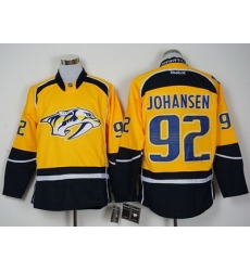 Predators #92 Ryan Johansen Yellow Home Stitched NHL Jersey Predators #92 Ryan Johansen Yellow Home Stitched NHL Jersey