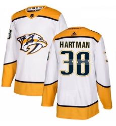 Youth Adidas Nashville Predators 38 Ryan Hartman Authentic White Away NHL Jersey Youth Adidas Nashville Predators 38 Ryan Hartman Authentic White Away NHL Jersey