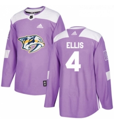 Youth Adidas Nashville Predators 4 Ryan Ellis Authentic Purple Fights Cancer Practice NHL Jersey Youth Adidas Nashville Predators 4 Ryan Ellis Authentic Purple Fights Cancer Practice NHL Jersey