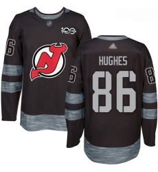 Devils #86 Jack Hughes Black 1917 2017 100th Anniversary Stitched Hockey Jersey Devils #86 Jack Hughes Black 1917 2017 100th Anniversary Stitched Hockey Jersey