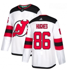 Devils #86 Jack Hughes White Road Authentic Stitched Hockey Jersey Devils #86 Jack Hughes White Road Authentic Stitched Hockey Jersey
