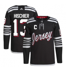 Men New Jersey Devils 13 Nico Hischier 2021 2022 Black Stitched Jersey Men New Jersey Devils 13 Nico Hischier 2021 2022 Black Stitched Jersey