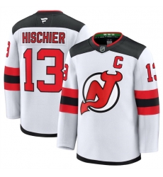 Men New Jersey Devils 13 Nico Hischier White 2024 25 Away Stitched Hockey Jersey Men New Jersey Devils 13 Nico Hischier White 2024 25 Away Stitched Hockey Jersey